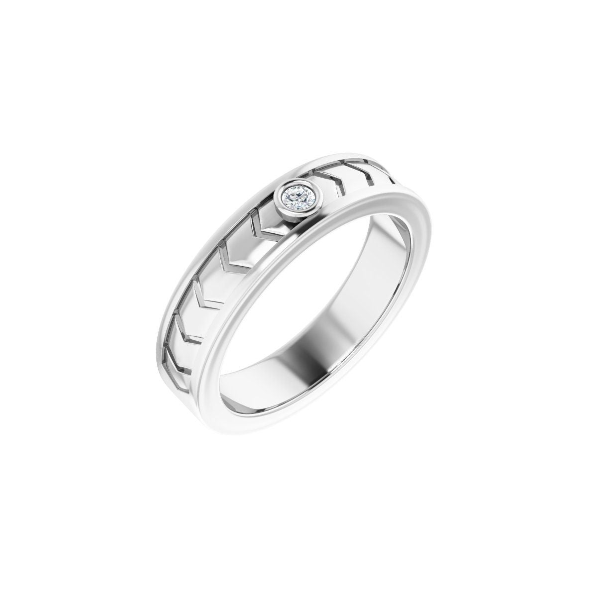 .05 CTW Natural Diamond Design Band