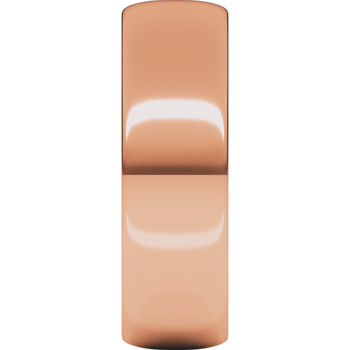 6 mm Lightweight Half Round Band in 14k rose gold