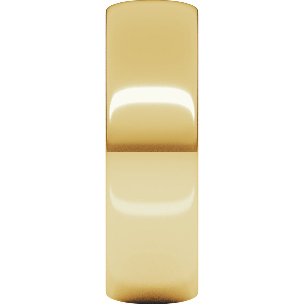 6 mm Lightweight Half Round Band in 14k yellow gold