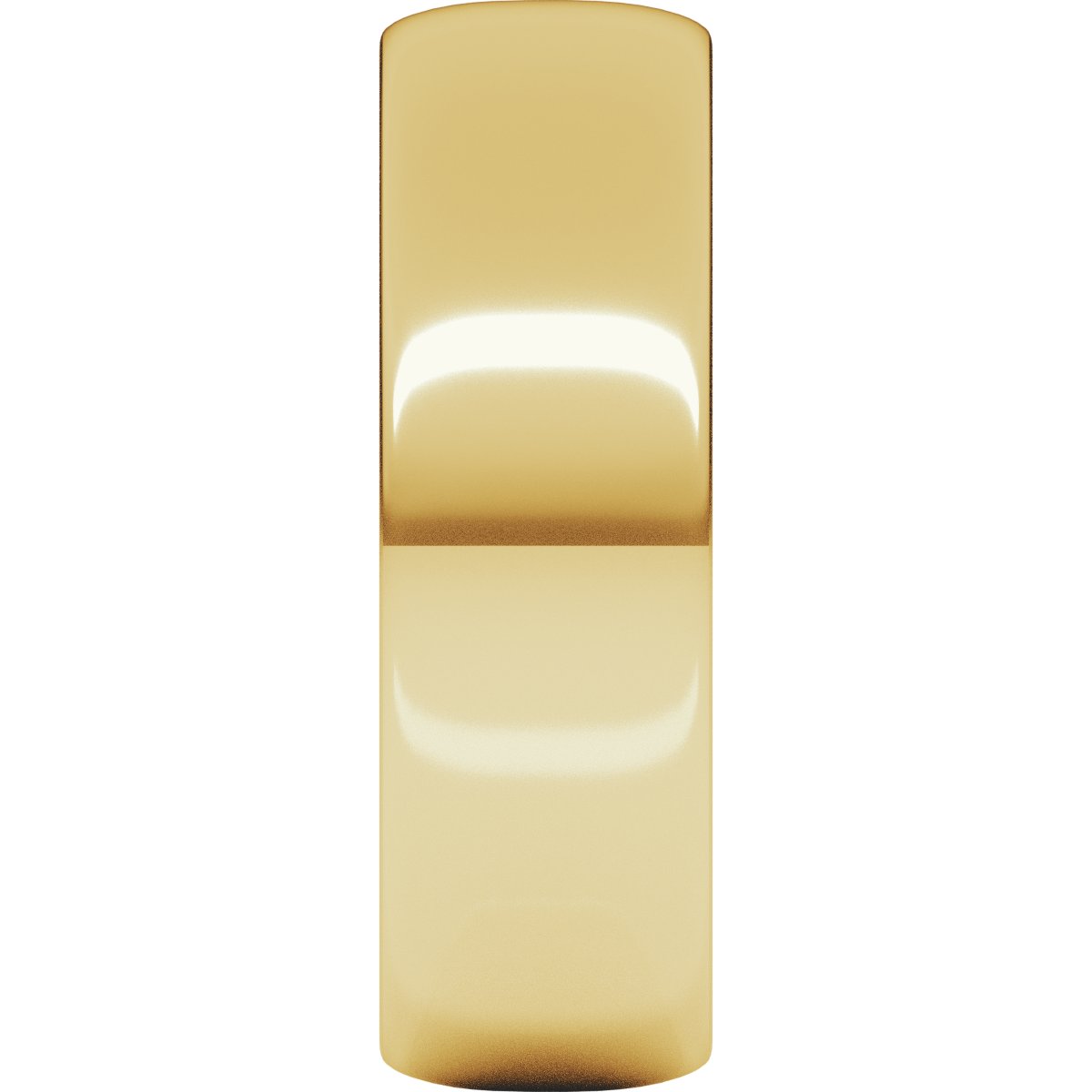 6 mm Lightweight Half Round Band in 14k yellow gold