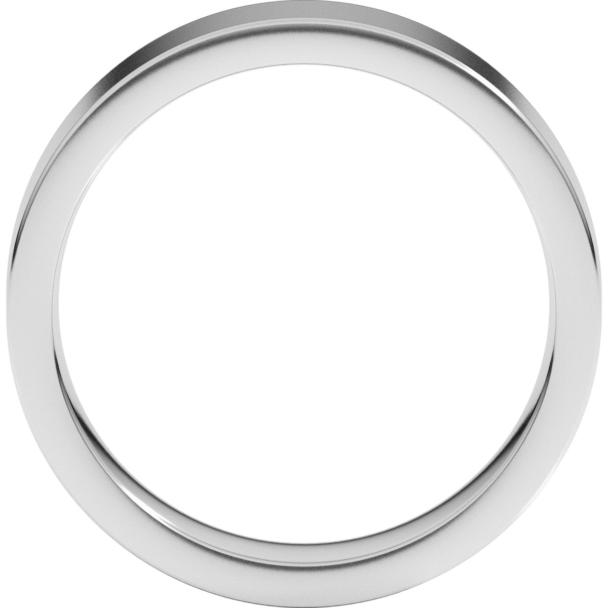 5 mm Comfort-Fit Flat Band in 14k white gold