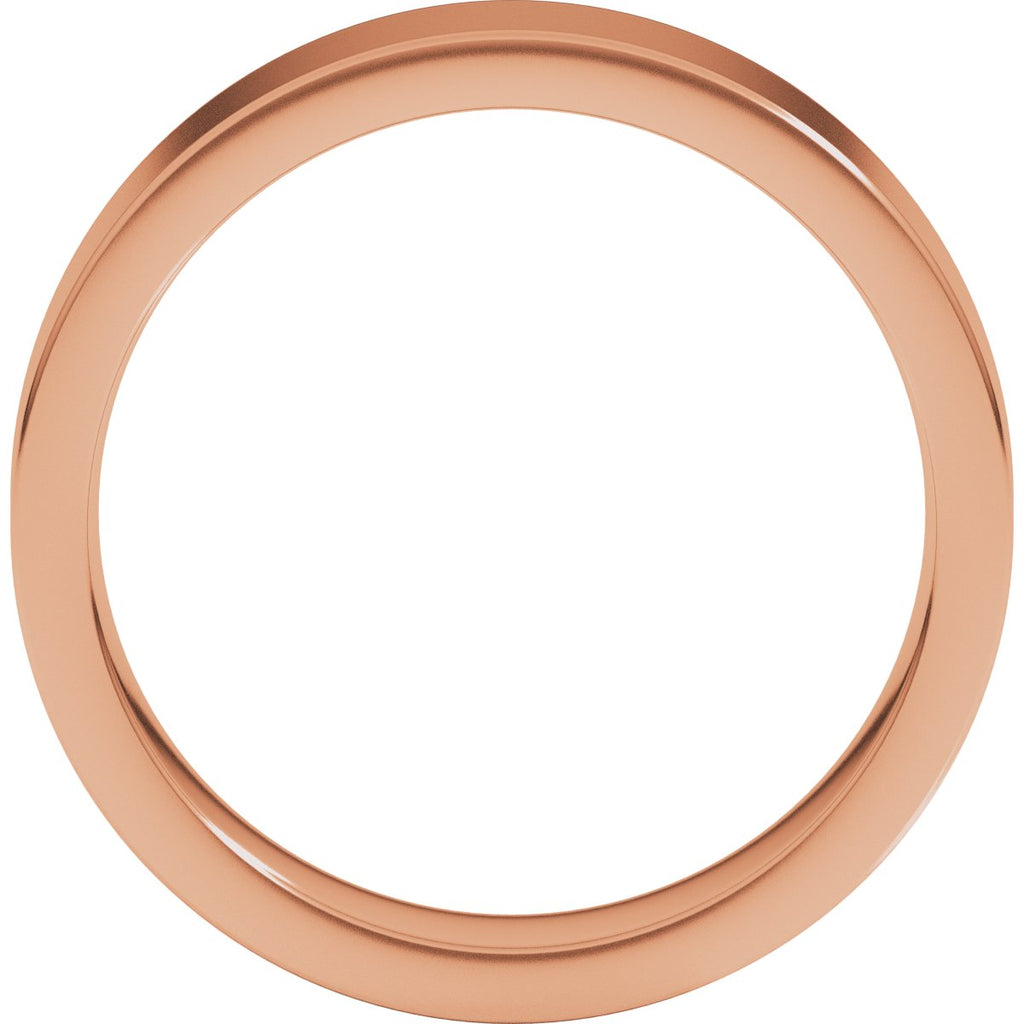 5 mm Comfort-Fit Flat Band in 14k rose gold