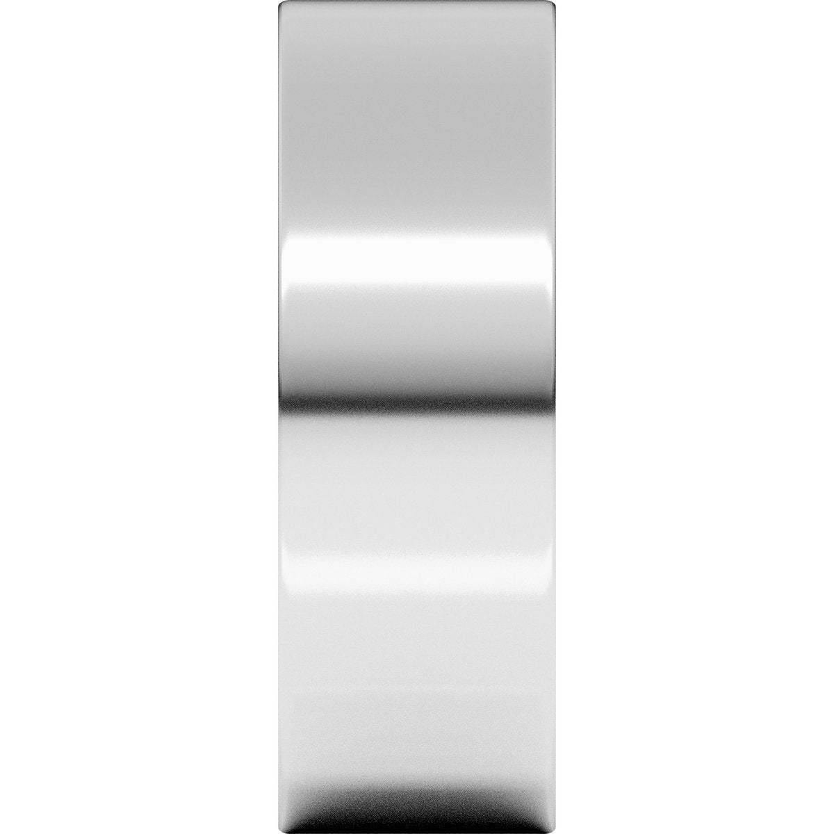 7 mm Comfort-Fit Flat Band in 14k white gold