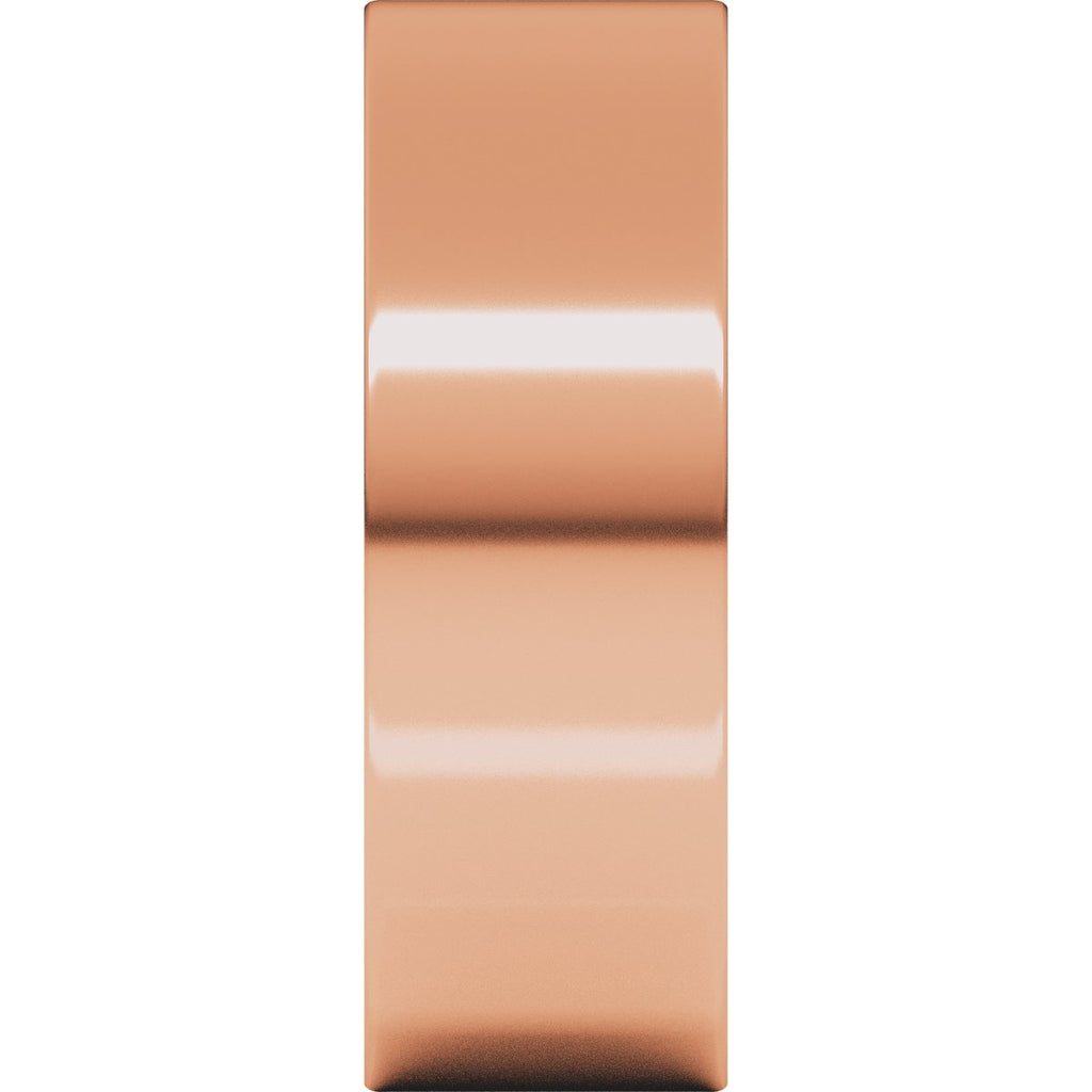 7 mm Comfort-Fit Flat Band in 14k rose gold