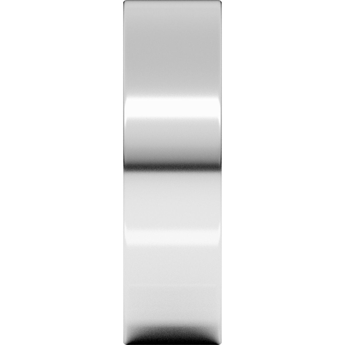 6 mm Comfort-Fit Flat Band in 14k white gold