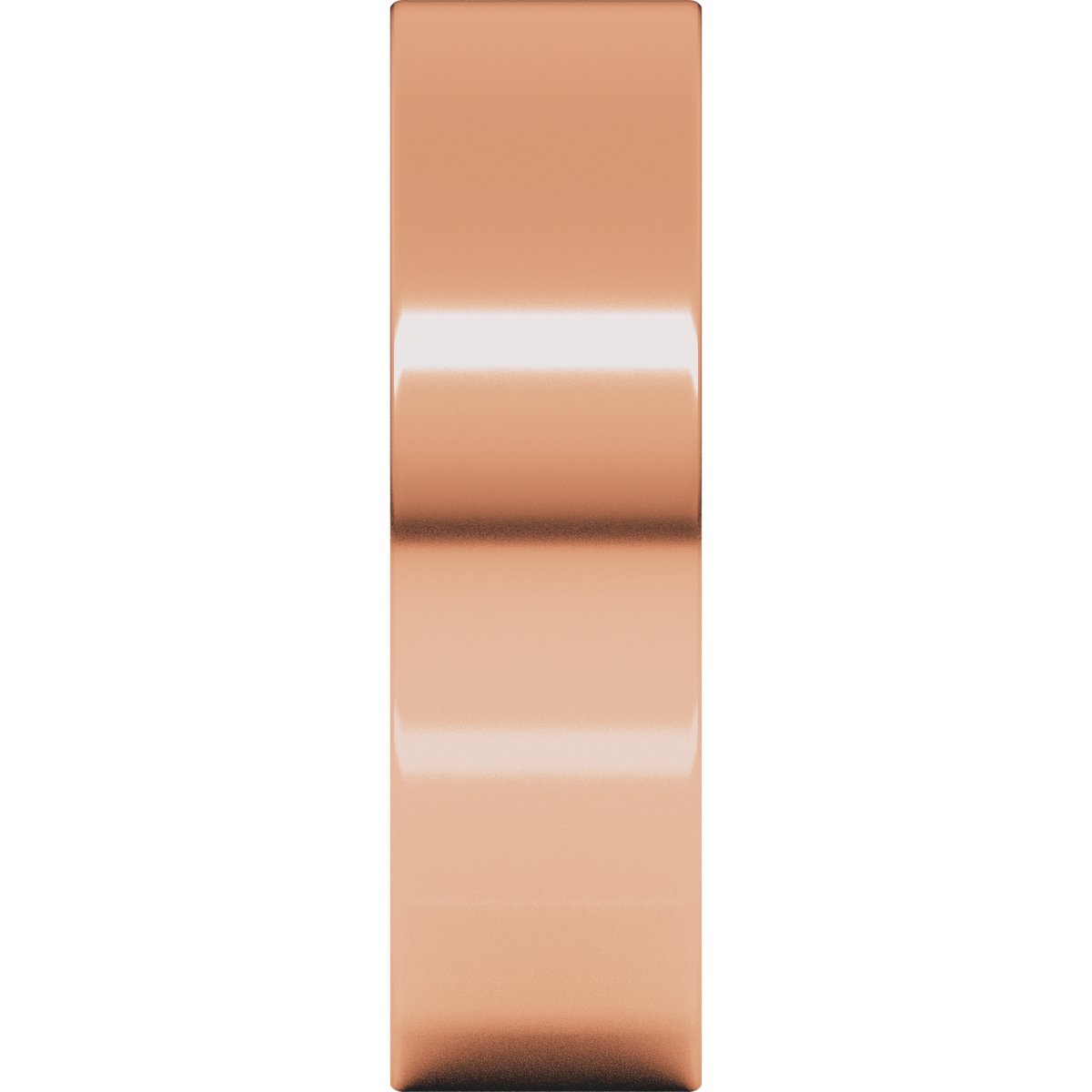 6 mm Comfort-Fit Flat Band in 14k rose gold