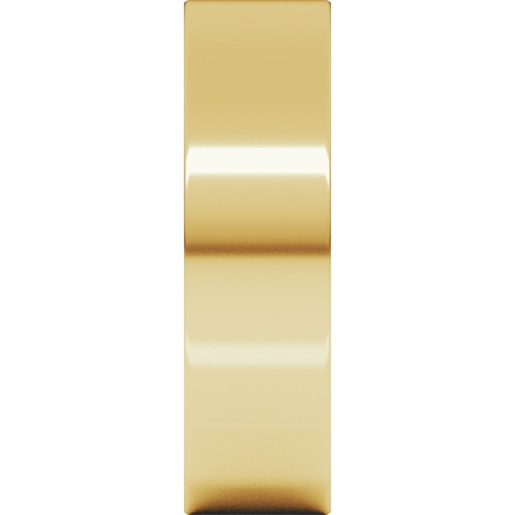 6 mm Comfort-Fit Flat Band in 14k yellow gold