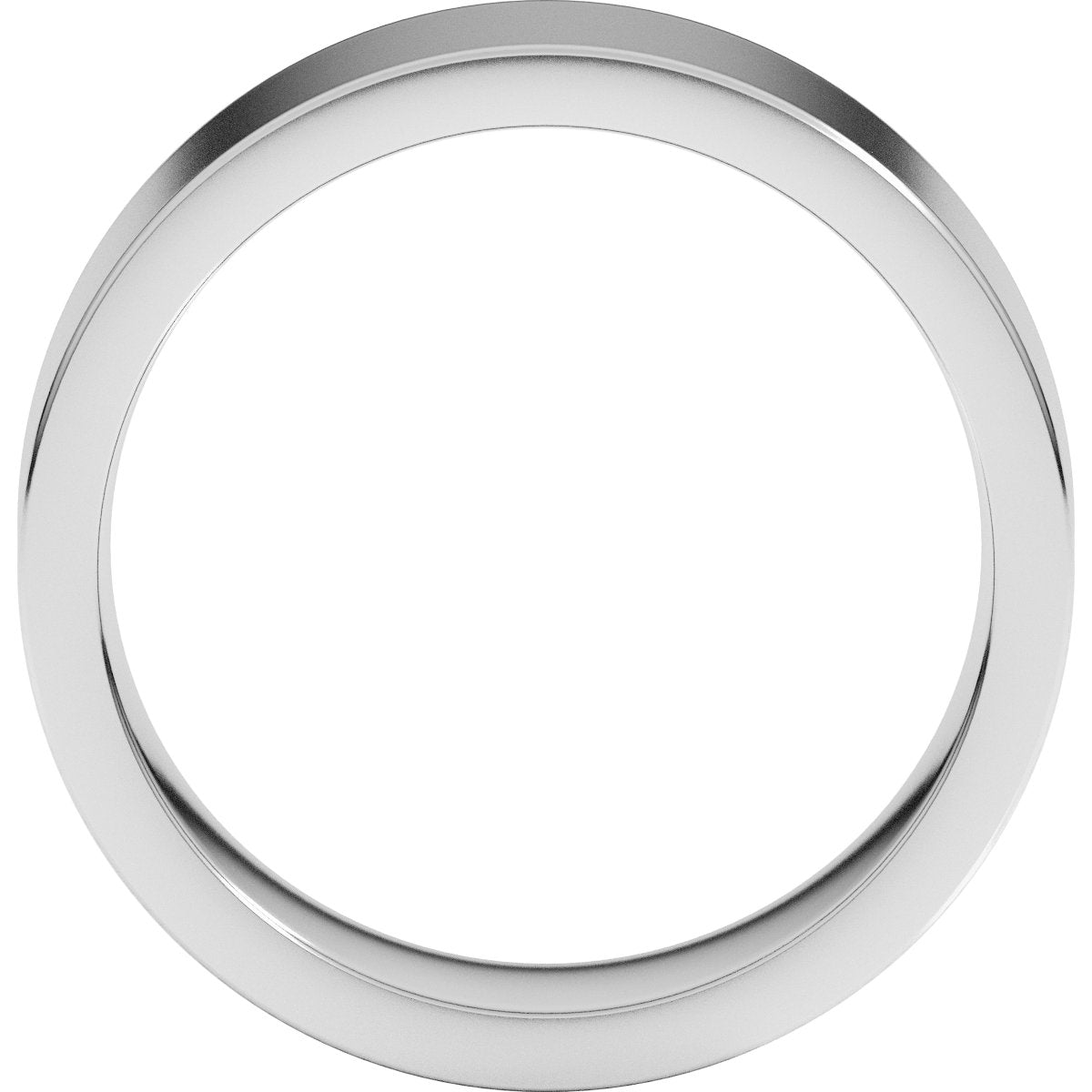 7 mm Comfort-Fit Flat Band in 14k white gold