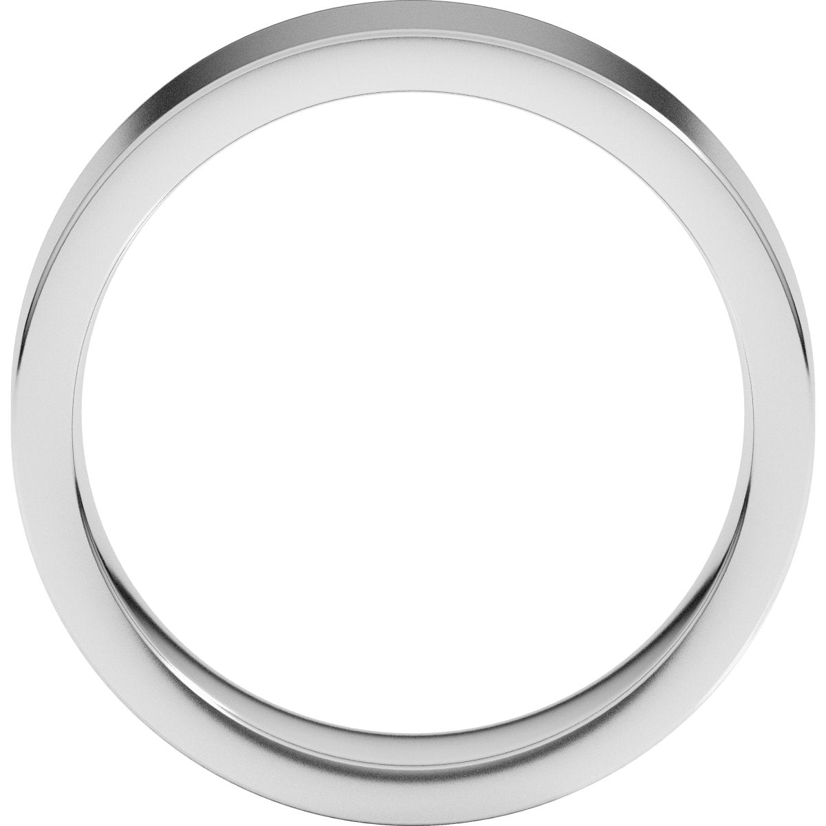 6 mm Comfort-Fit Flat Band in 14k white gold