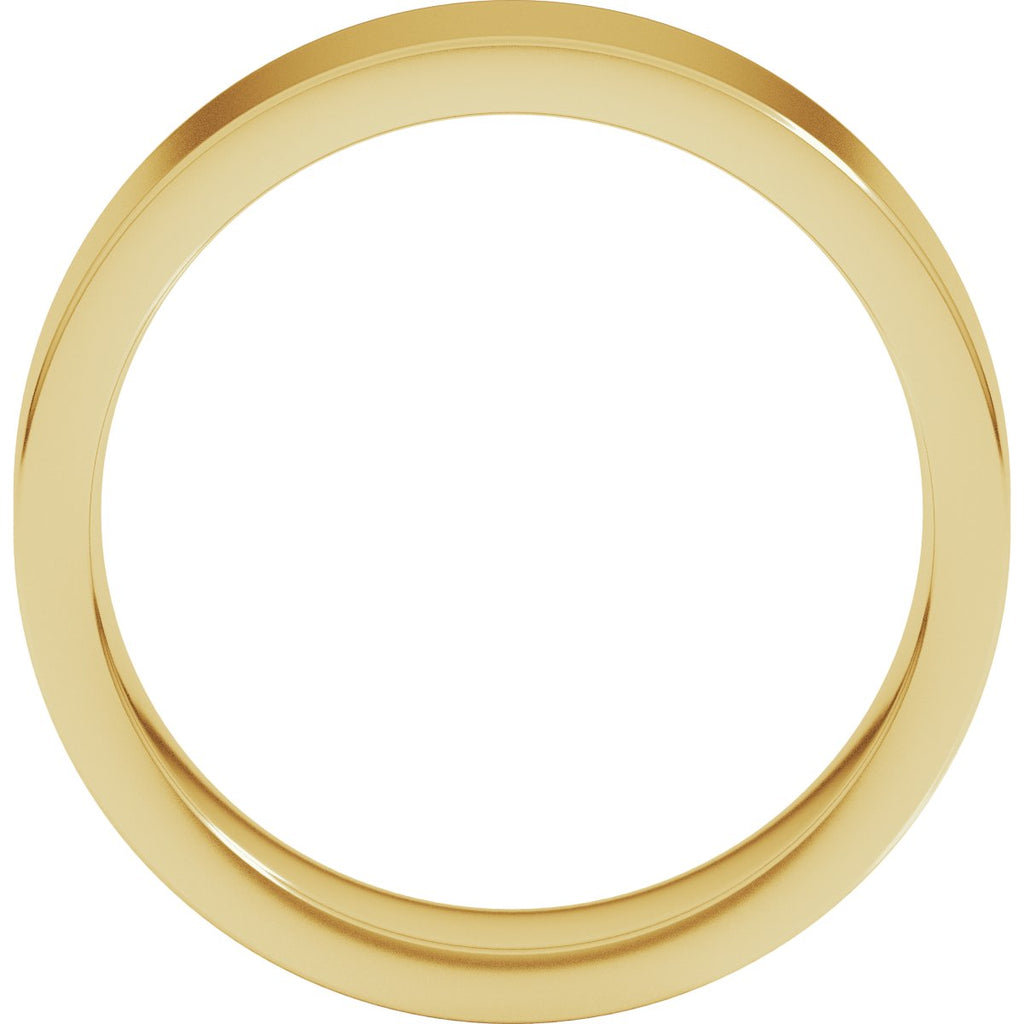 6 mm Comfort-Fit Flat Band in 14k yellow gold