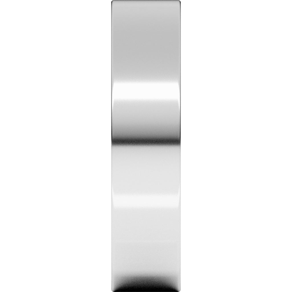 5 mm Comfort-Fit Flat Band in 14k white gold