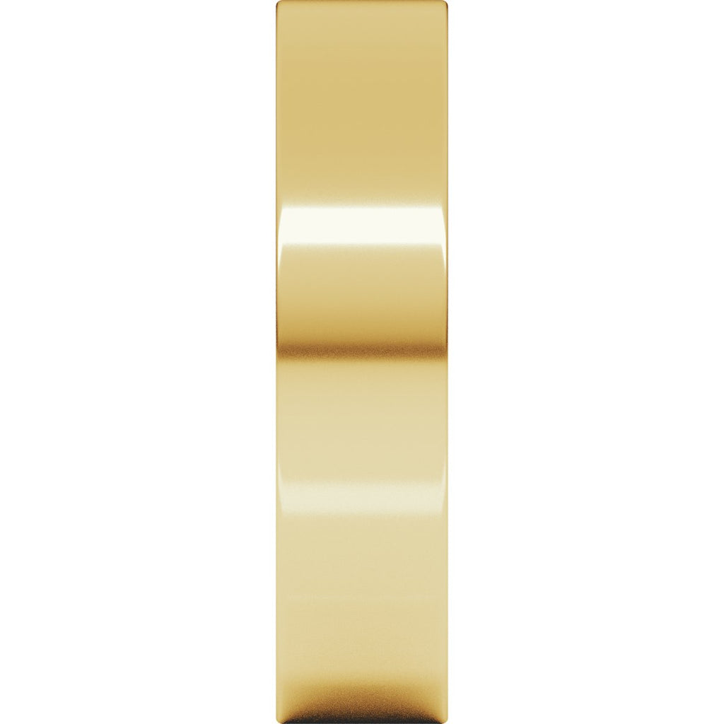 5 mm Comfort-Fit Flat Band in 14k yellow gold