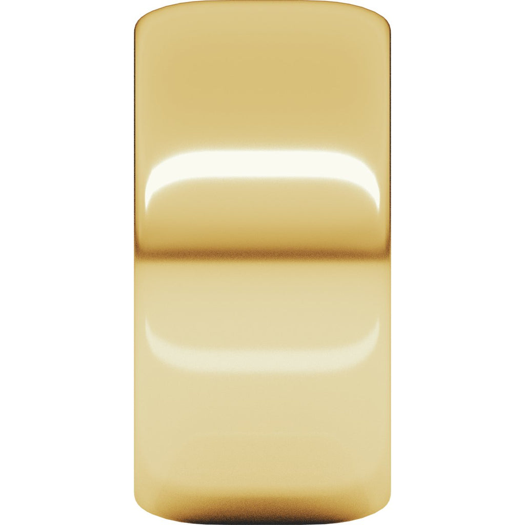 10 mm Half Round Band in 14k yellow gold