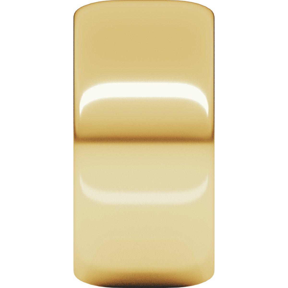 10 mm Half Round Band in 14k yellow gold