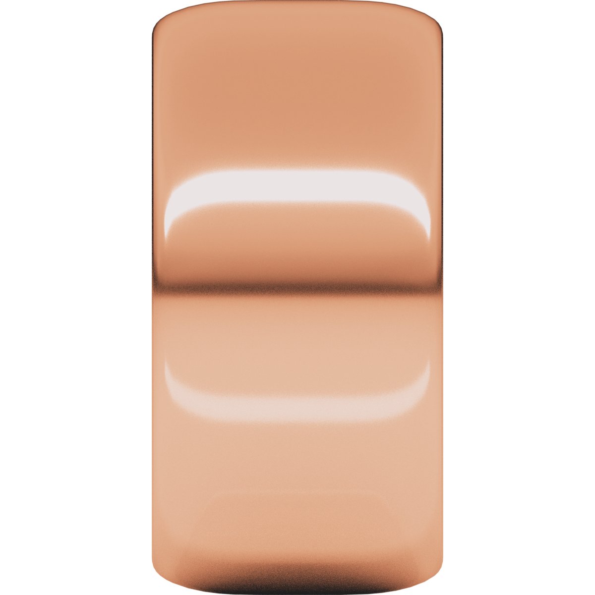 10 mm Half Round Band in 14k rose gold