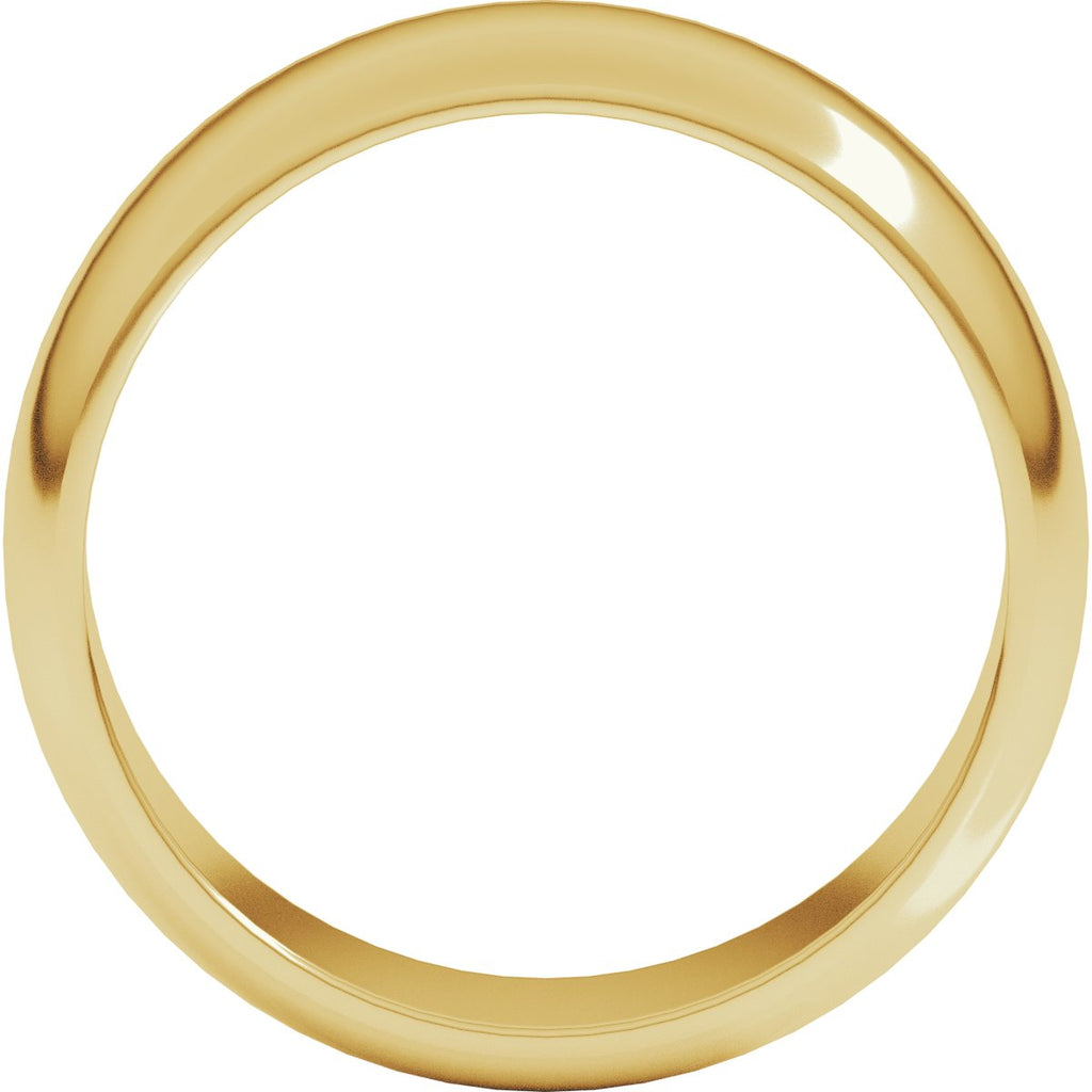 7 mm Half Round Band in 14k yellow gold