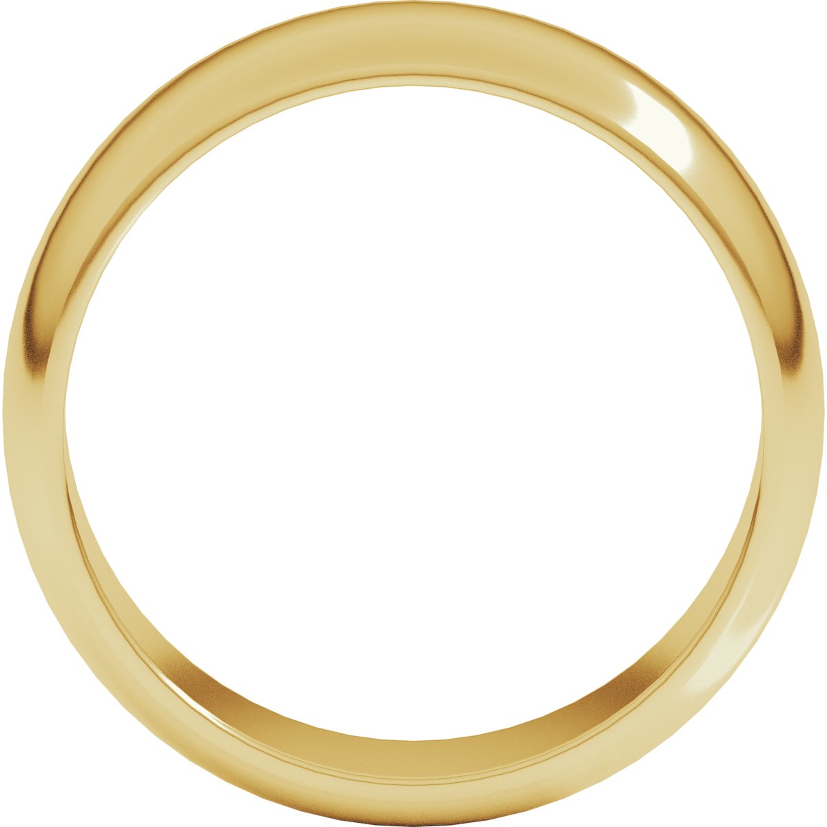 7 mm Half Round Band in 14k yellow gold