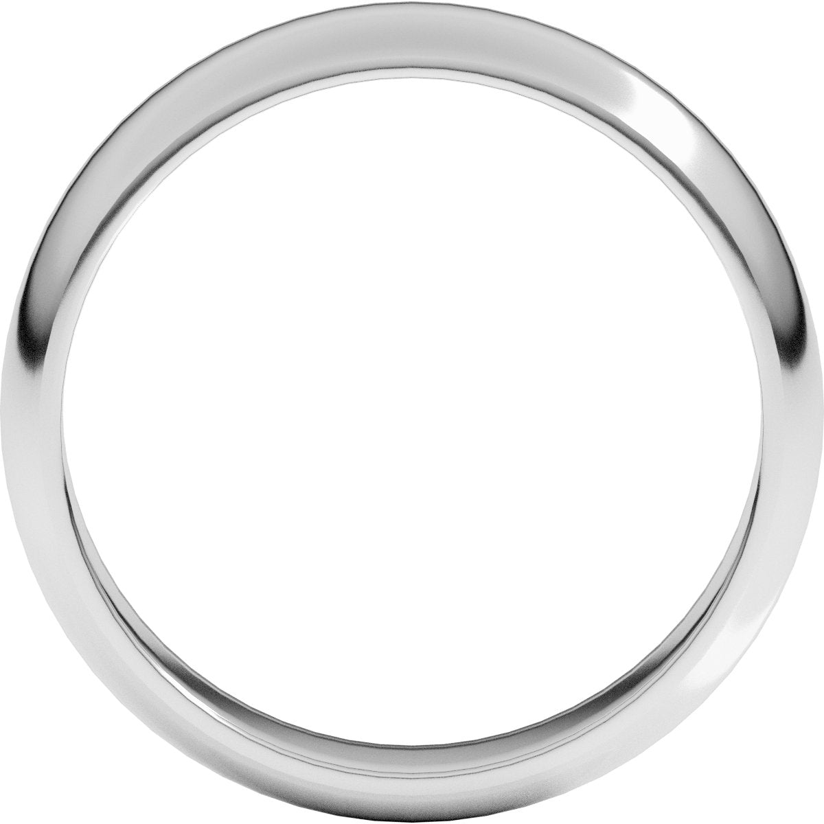5 mm Half Round Band in 14k white gold