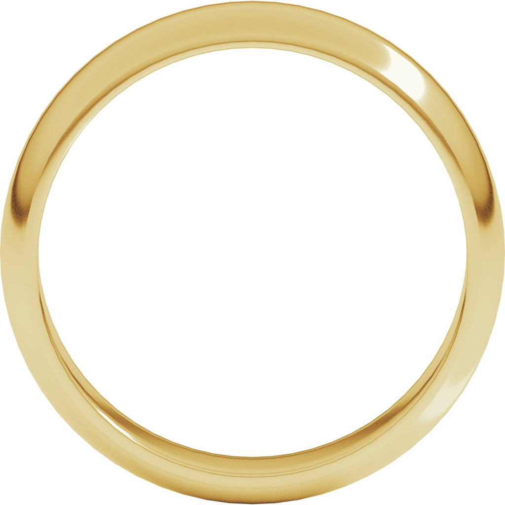 5 mm Half Round Band in 14k yellow gold