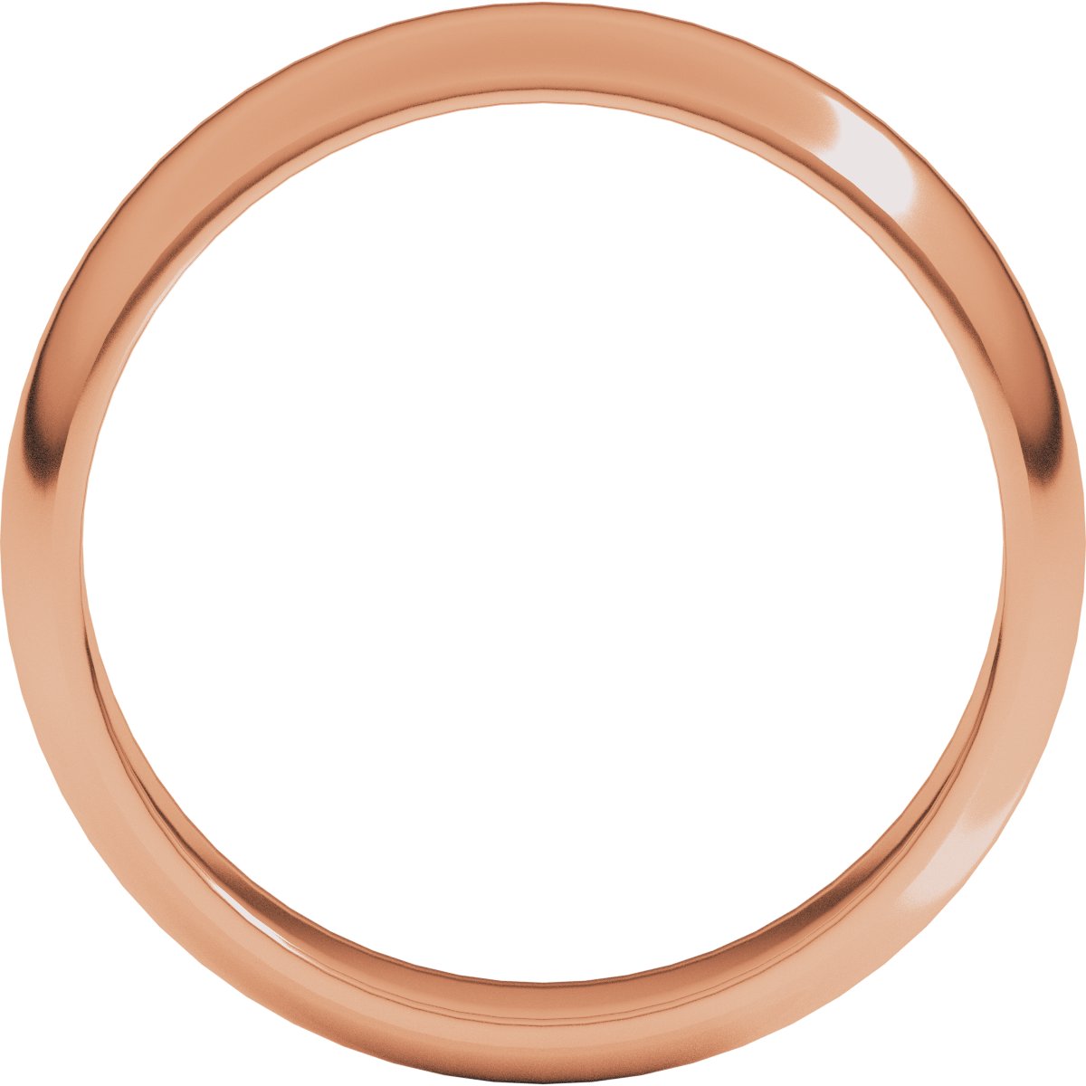 5 mm Half Round Band in 14k rose gold