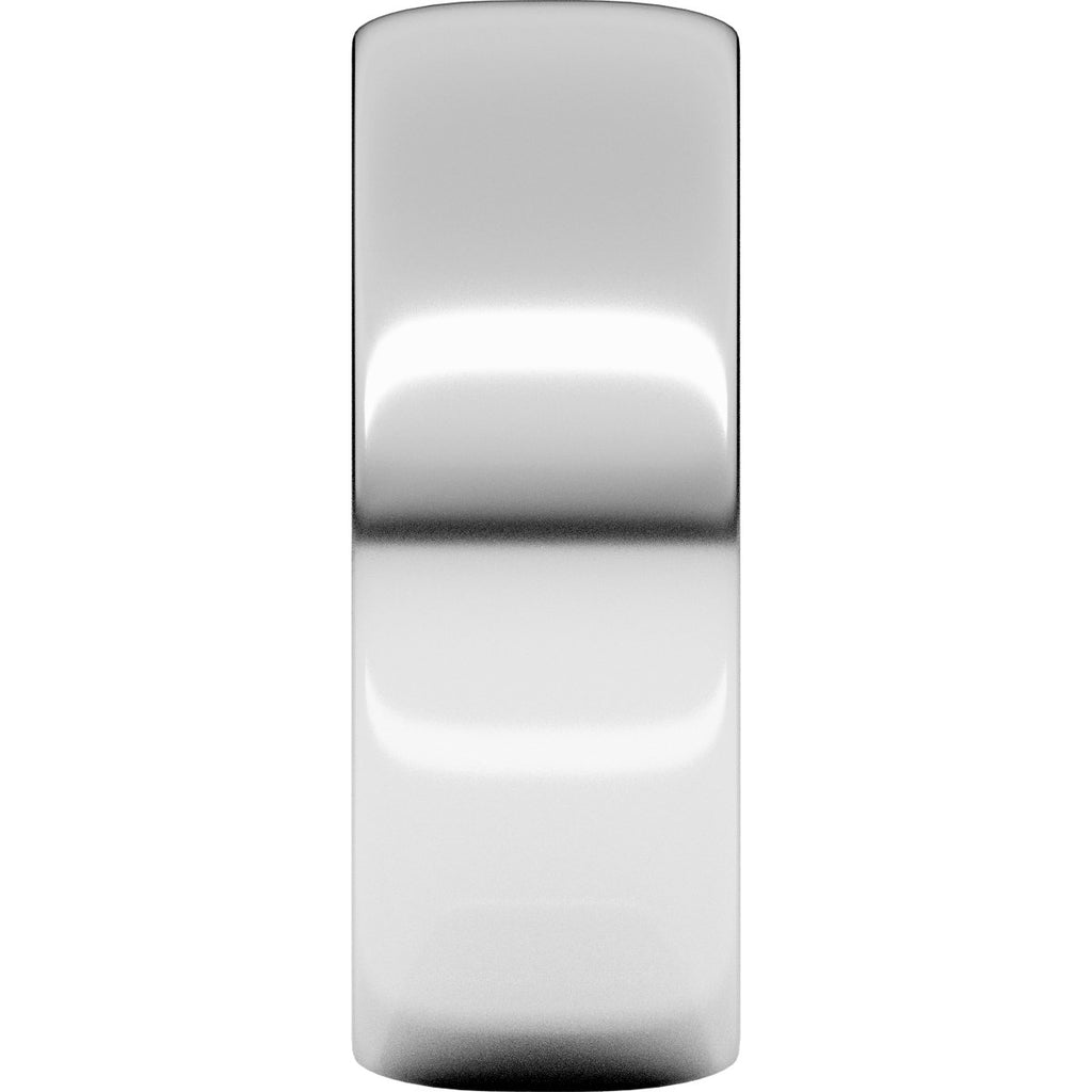 7 mm Lightweight Half Round Band in 14k white gold