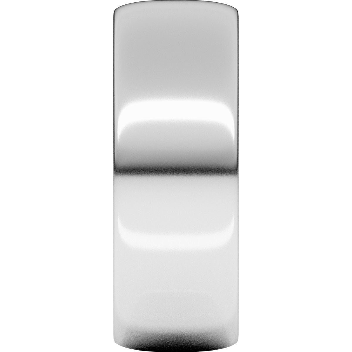 7 mm Lightweight Half Round Band in 14k white gold