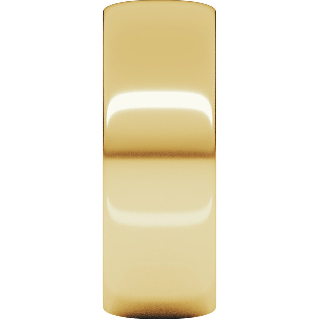 7 mm Lightweight Half Round Band in 14k yellow gold