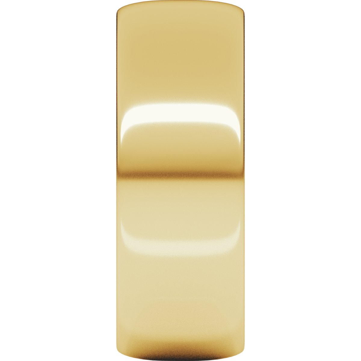 7 mm Lightweight Half Round Band in 14k yellow gold