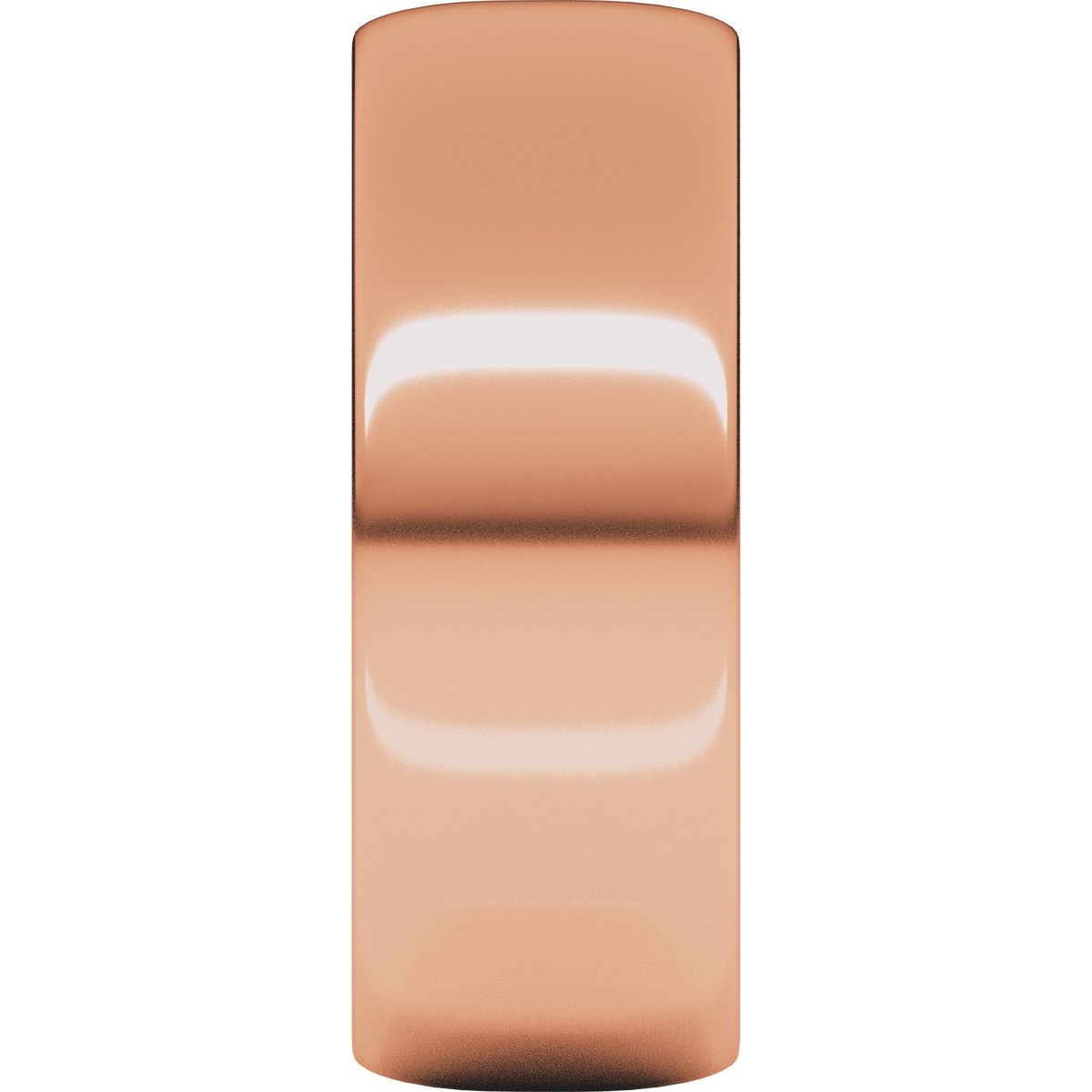 7 mm Lightweight Half Round Band in 14k rose gold