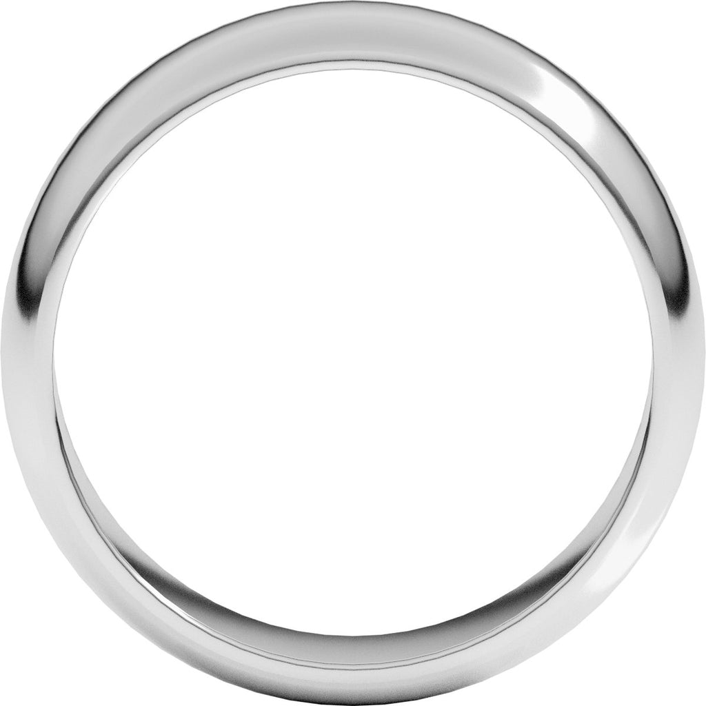 6 mm Half Round Band in 14k white gold