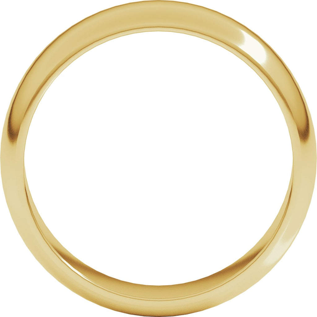 6 mm Half Round Band in 14k yellow gold