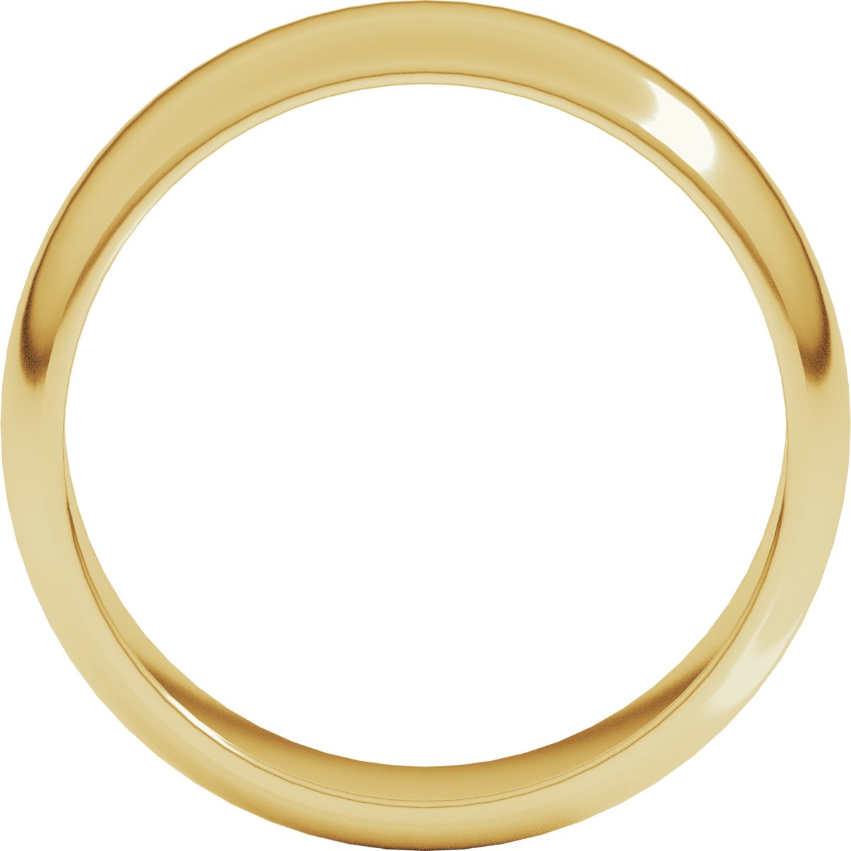 6 mm Half Round Band in 14k yellow gold
