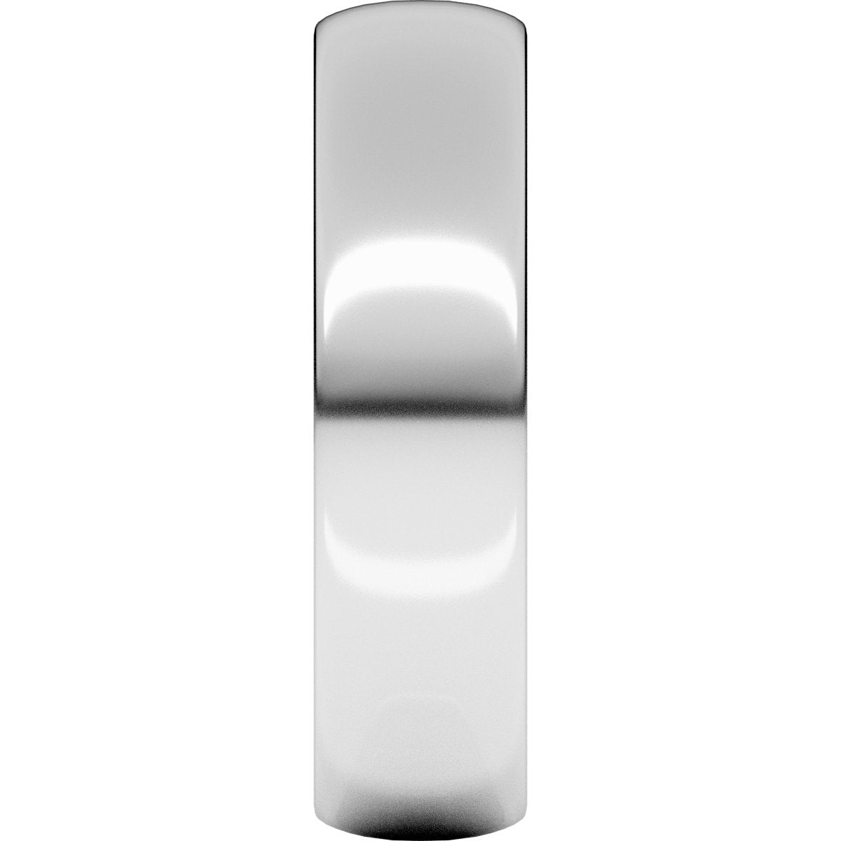 5 mm Lightweight Half Round Band in 14k white gold