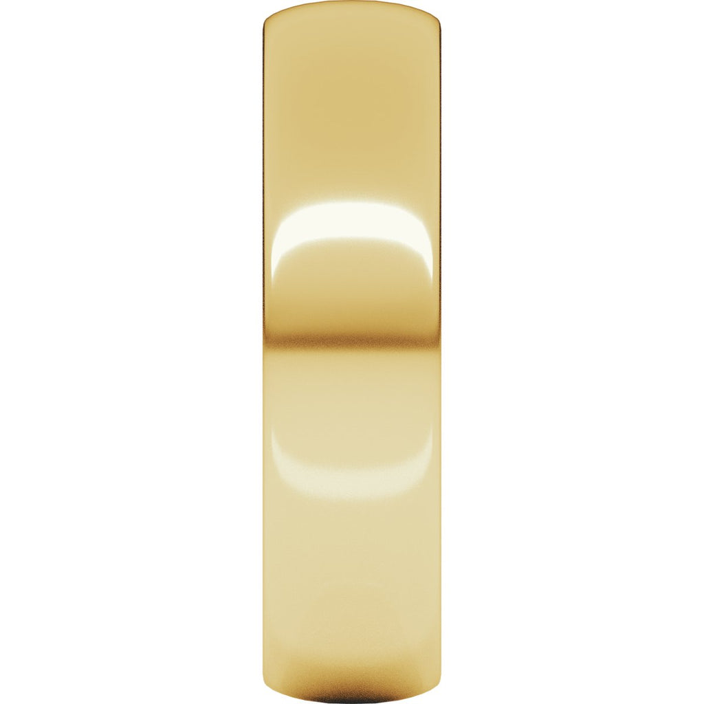 5 mm Lightweight Half Round Band in 14k yellow gold