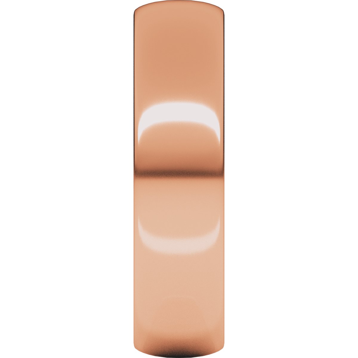 5 mm Lightweight Half Round Band in 14k rose gold