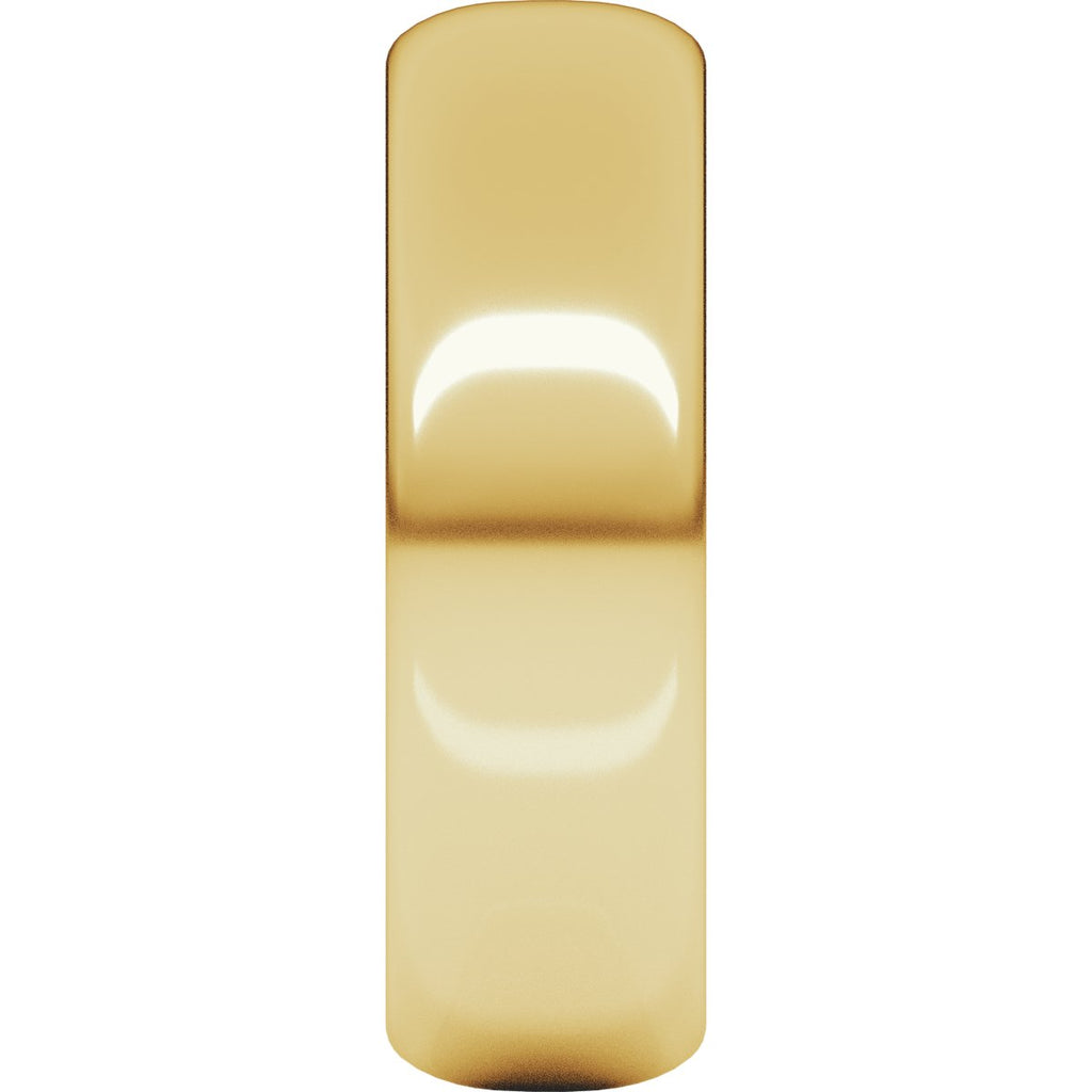 6 mm Half Round Band in 14k yellow gold