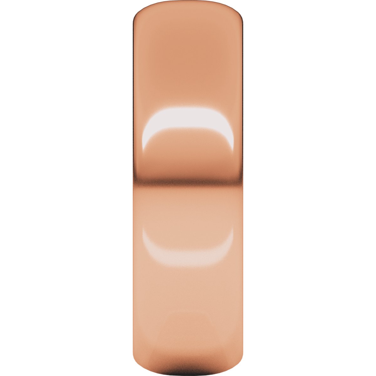6 mm Half Round Band in 14k rose gold