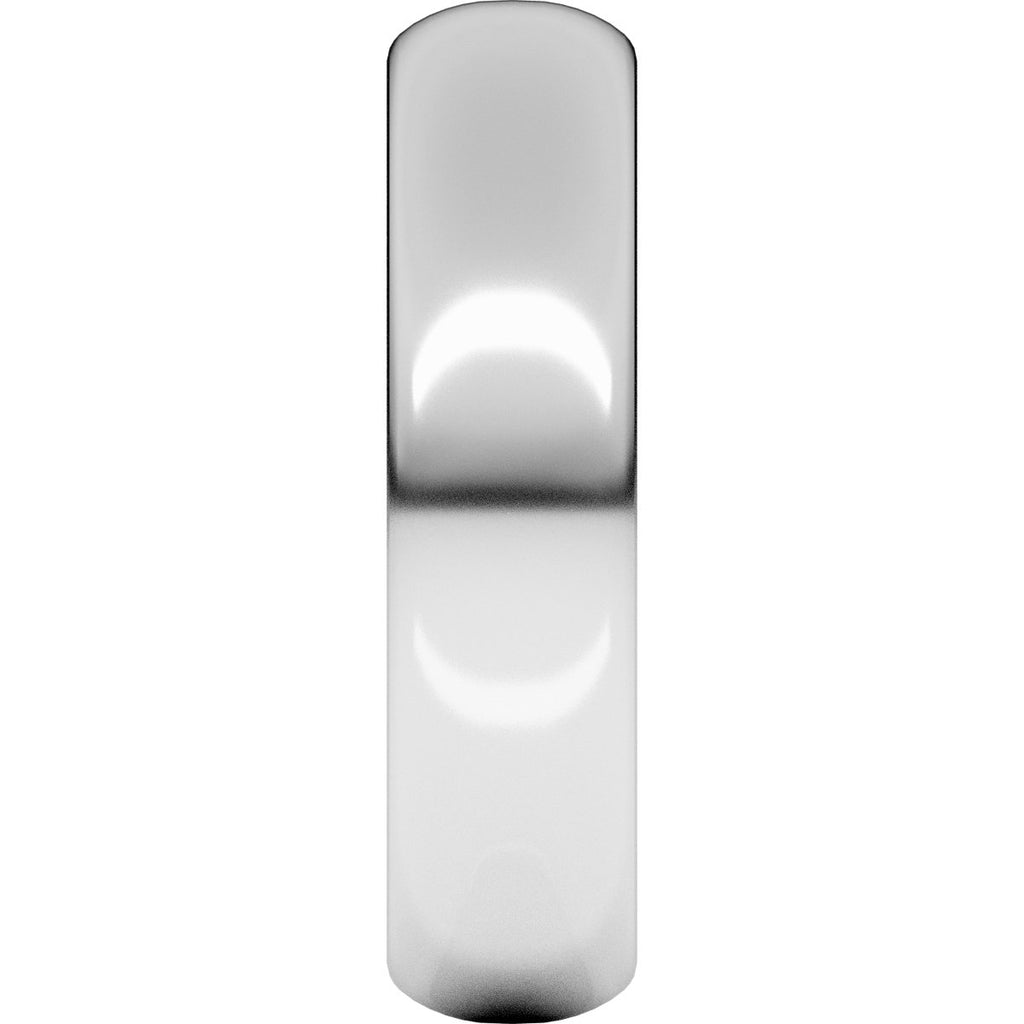 5 mm Half Round Band in 14k white gold