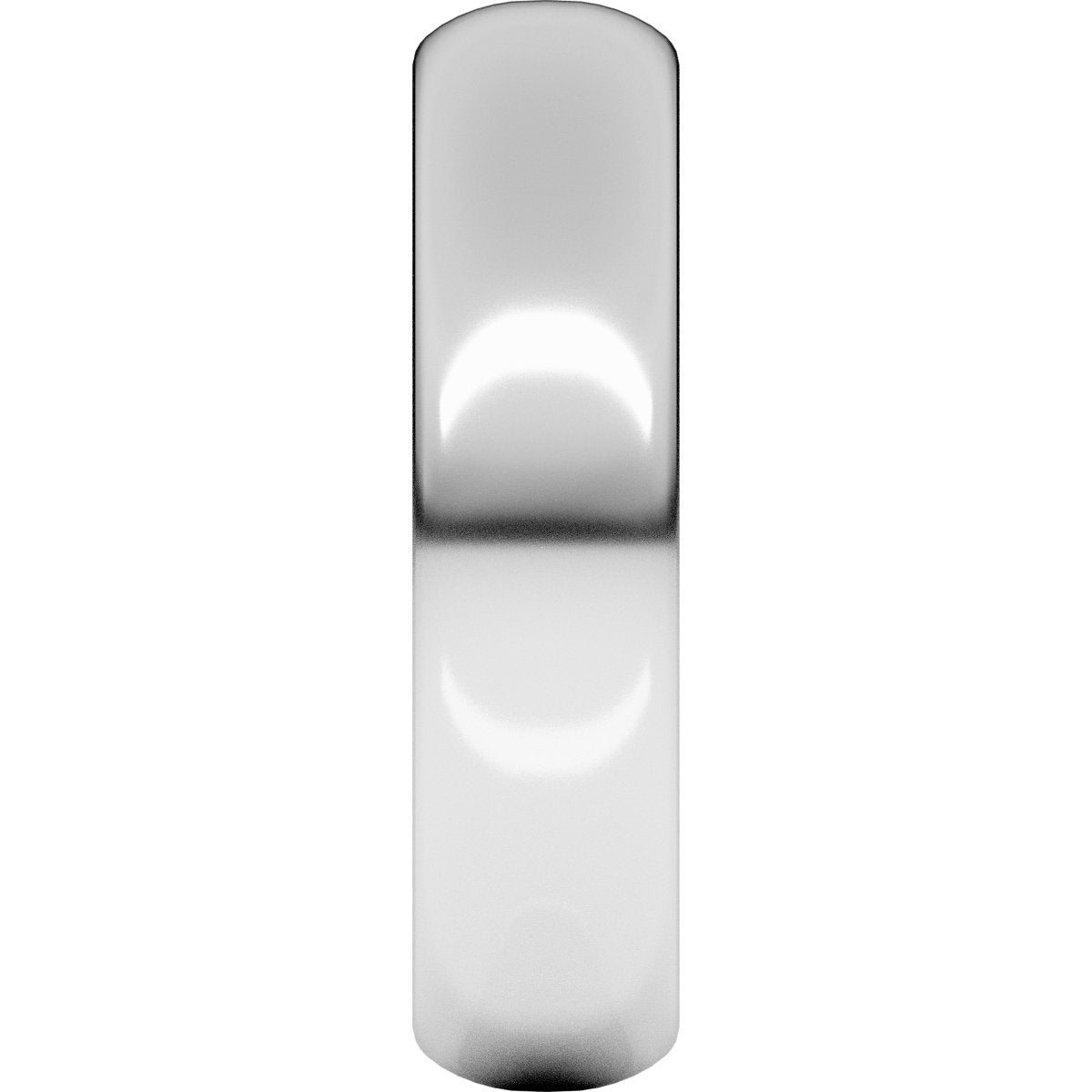 5 mm Half Round Band in 14k white gold