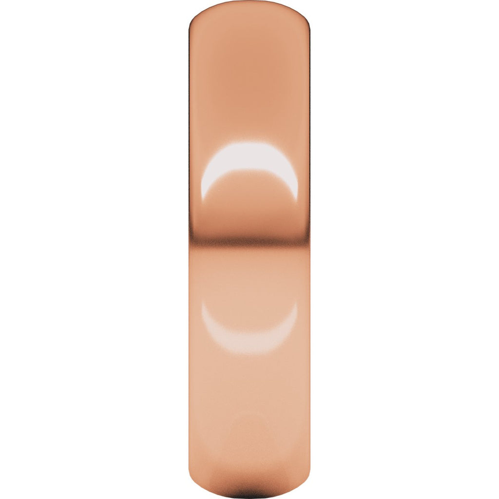 5 mm Half Round Band in 14k rose gold