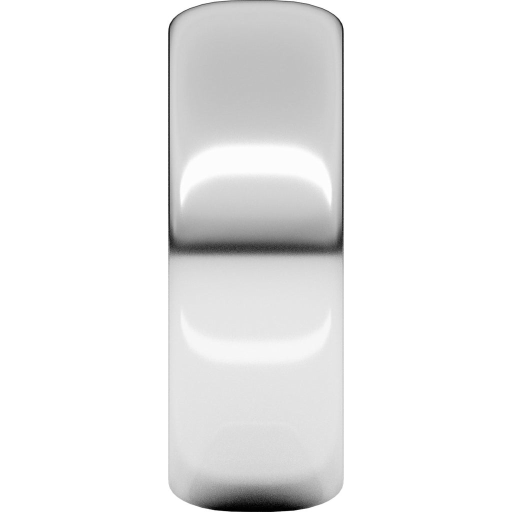 7 mm Half Round Band in 14k white gold