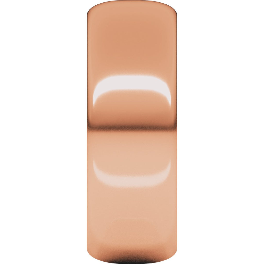 7 mm Half Round Band in 14k rose gold