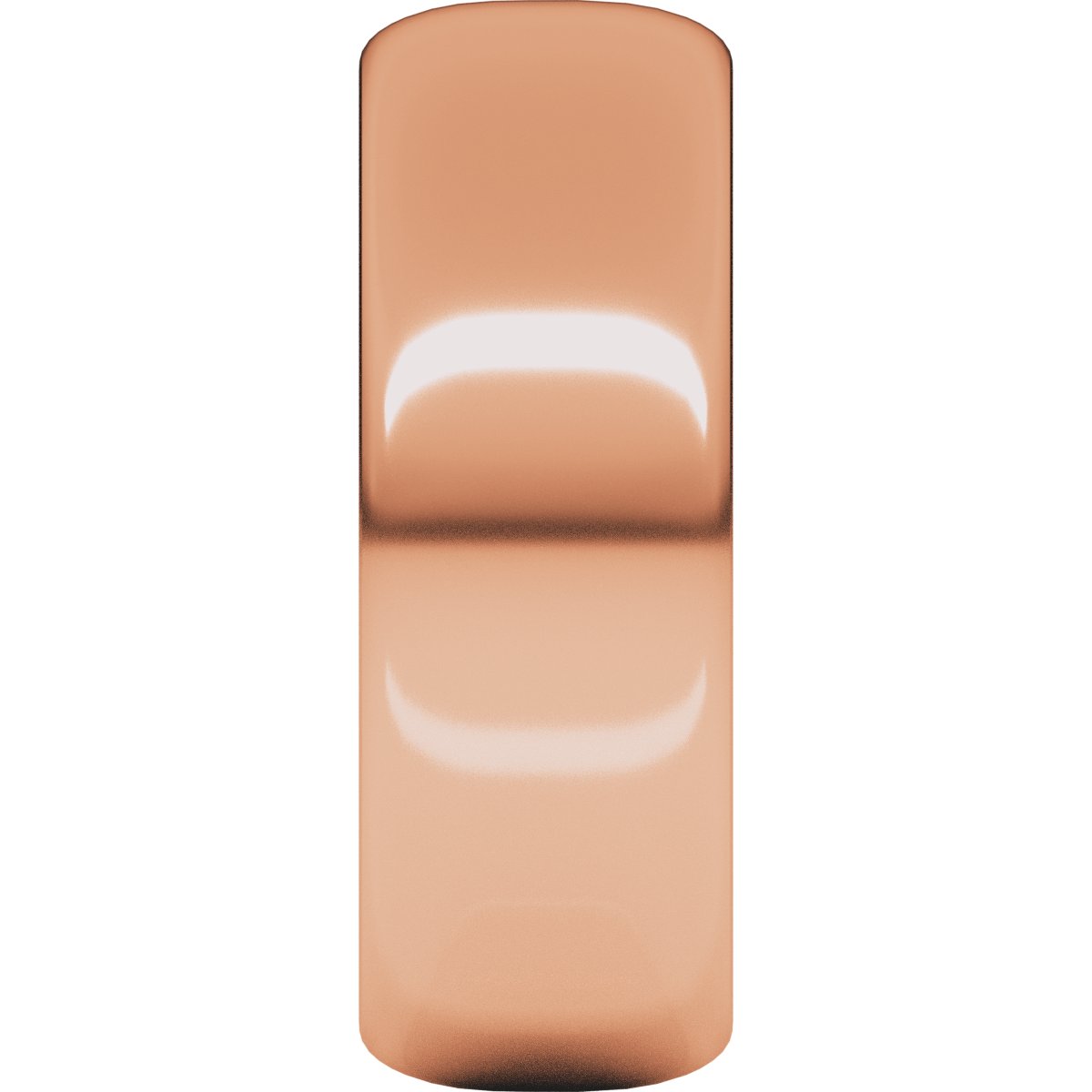 7 mm Half Round Band in 14k rose gold
