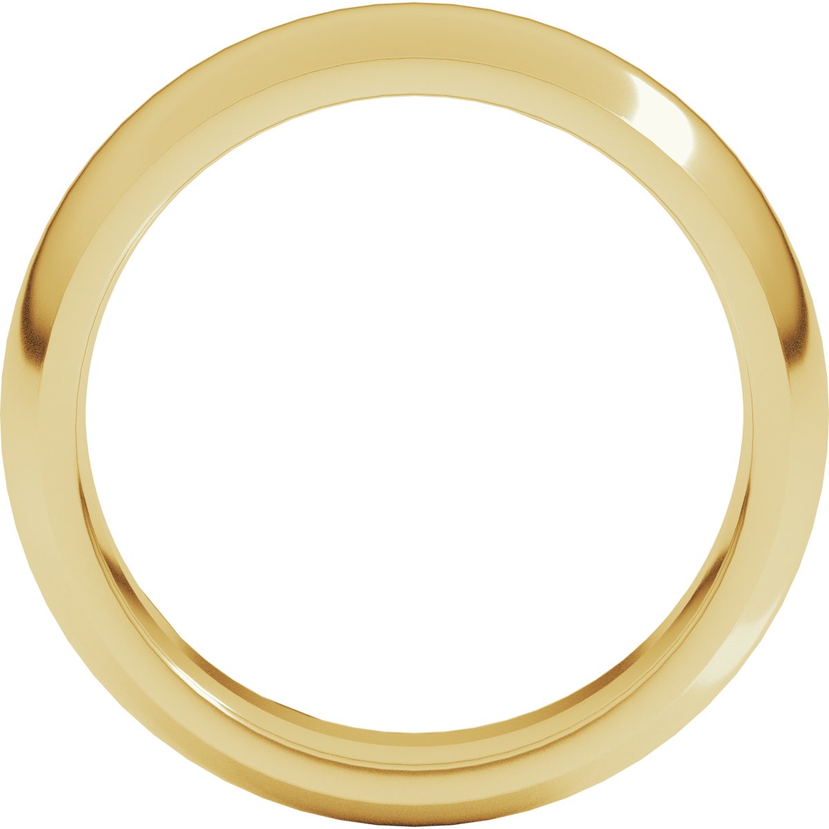 6 mm Comfort-Fit Half Round Band in 14k yellow gold