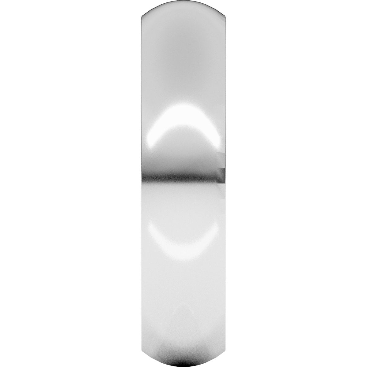 5 mm Comfort-Fit Half Round Band in 14k white gold
