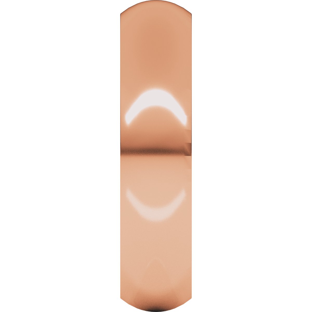 5 mm Comfort-Fit Half Round Band in 14k rose gold