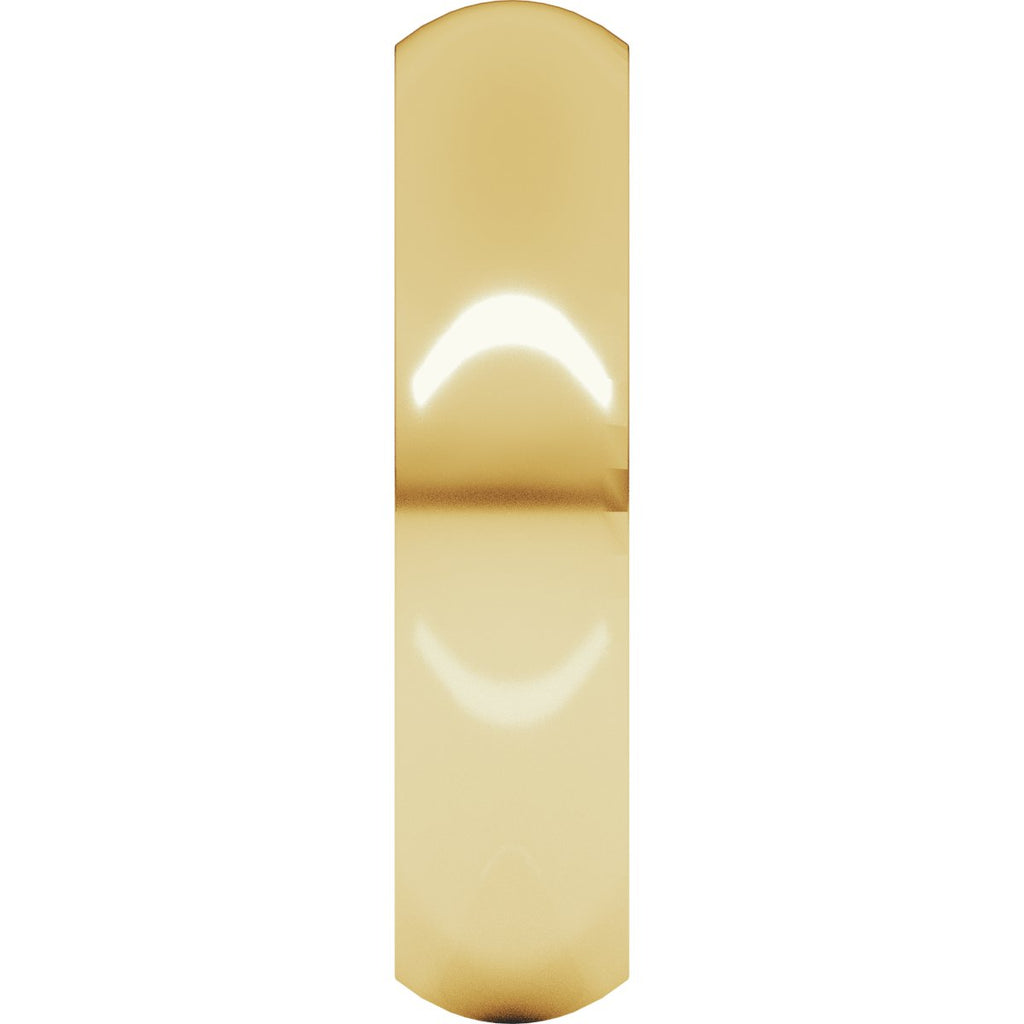 5 mm Comfort-Fit Half Round Band in 14k yellow gold