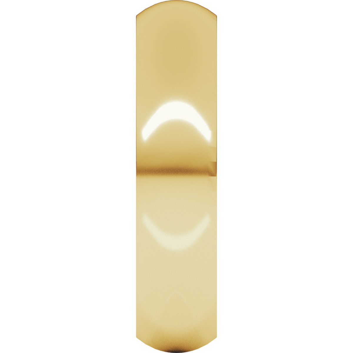 5 mm Comfort-Fit Half Round Band in 14k yellow gold