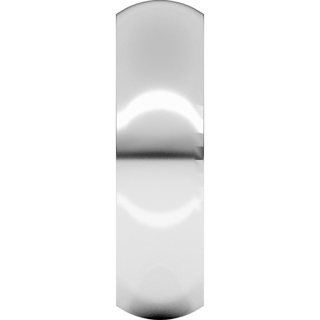 6 mm Comfort-Fit Half Round Band in 14k white gold