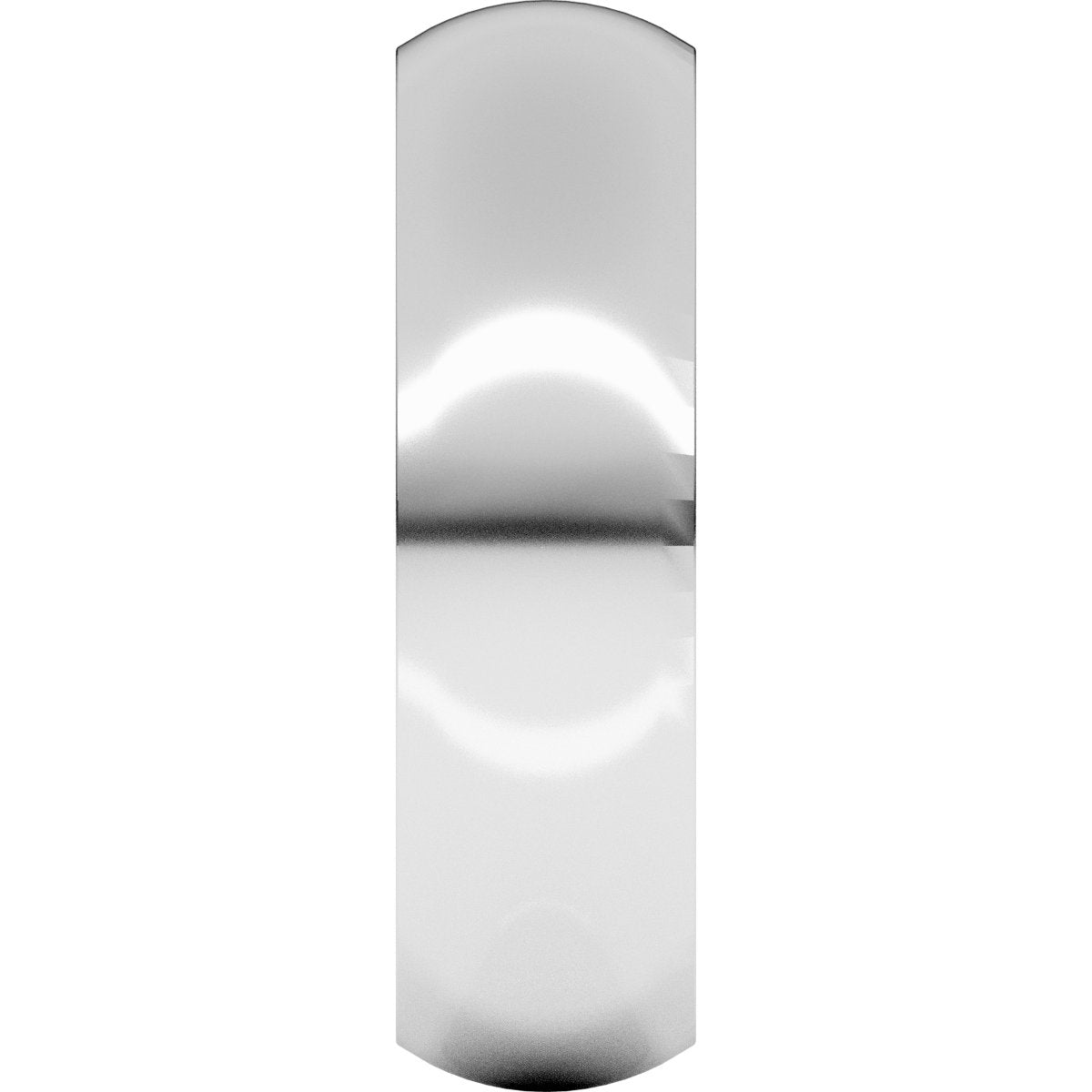 6 mm Comfort-Fit Half Round Band in 14k white gold